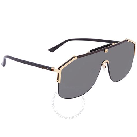 Gucci Grey Shield Unisex Sunglasses GG0291S 001 99